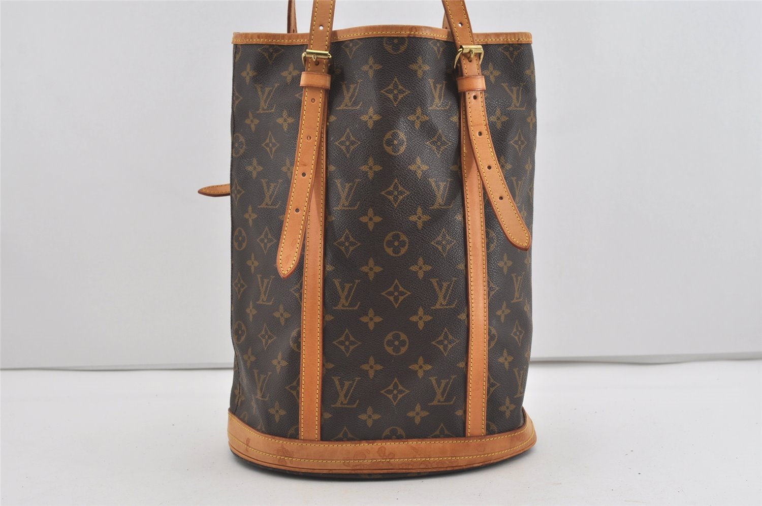 Authentic Louis Vuitton Monogram Bucket GM Shoulder Tote Bag M42236 LV 1447I