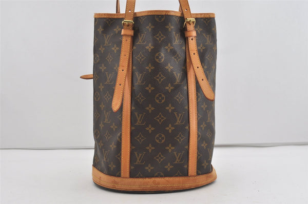 Authentic Louis Vuitton Monogram Bucket GM Shoulder Tote Bag M42236 LV 1447I
