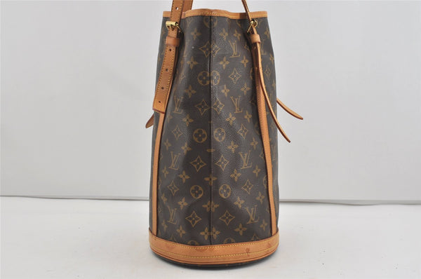 Authentic Louis Vuitton Monogram Bucket GM Shoulder Tote Bag M42236 LV 1447I