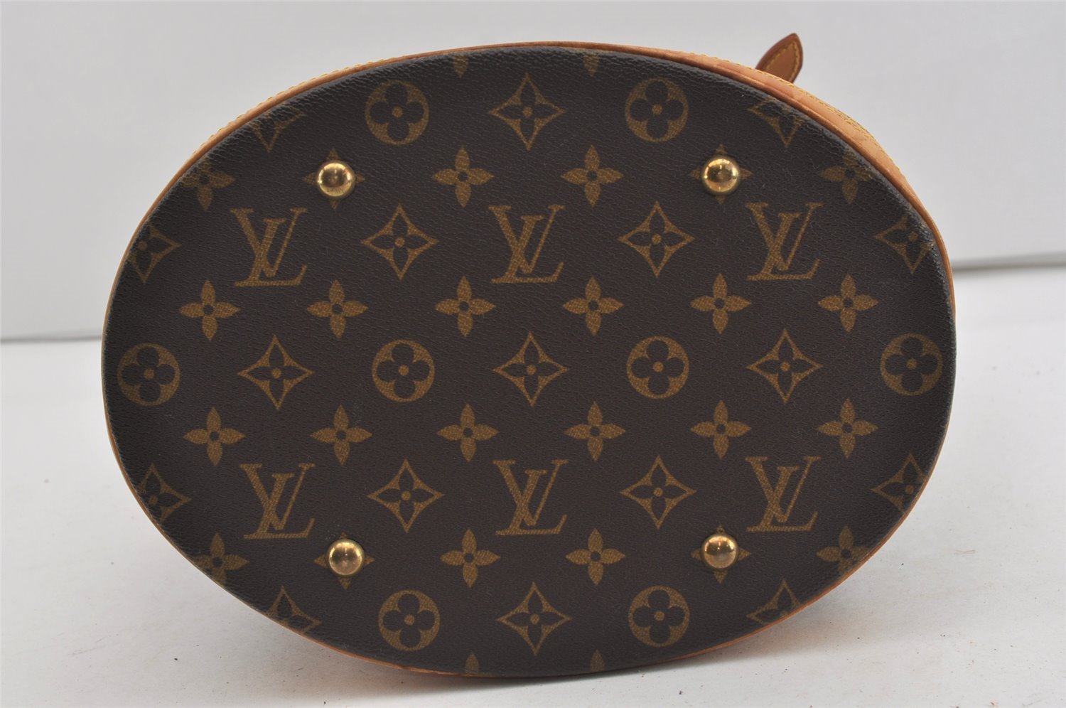 Authentic Louis Vuitton Monogram Bucket GM Shoulder Tote Bag M42236 LV 1447I