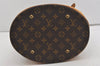 Authentic Louis Vuitton Monogram Bucket GM Shoulder Tote Bag M42236 LV 1447I