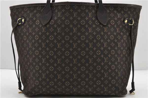 Auth Louis Vuitton Monogram Idylle Neverfull MM Tote Bag Brown M40513 LV 1448D