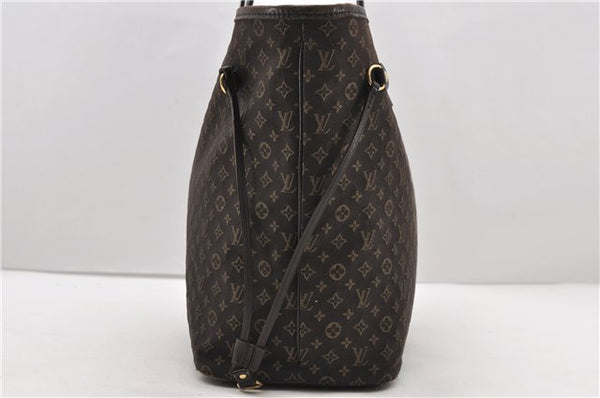 Auth Louis Vuitton Monogram Idylle Neverfull MM Tote Bag Brown M40513 LV 1448D