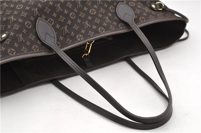 Auth Louis Vuitton Monogram Idylle Neverfull MM Tote Bag Brown M40513 LV 1448D