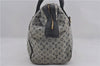Authentic Louis Vuitton Monogram Mini Josephine GM Hand Bag Blue M92211 LV 1448E