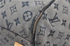 Authentic Louis Vuitton Monogram Mini Josephine GM Hand Bag Blue M92211 LV 1448E