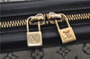 Authentic Louis Vuitton Monogram Mini Josephine GM Hand Bag Blue M92211 LV 1448E
