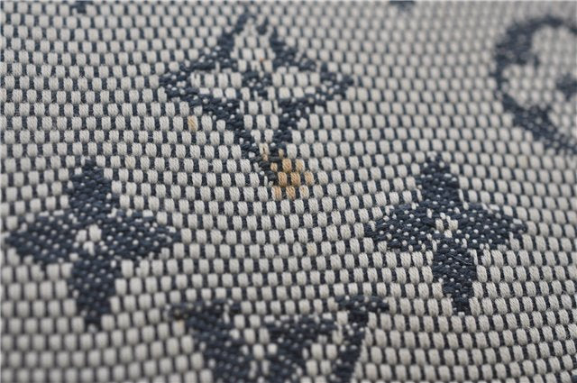 Authentic Louis Vuitton Monogram Mini Josephine GM Hand Bag Blue M92211 LV 1448E