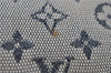 Authentic Louis Vuitton Monogram Mini Josephine GM Hand Bag Blue M92211 LV 1448E