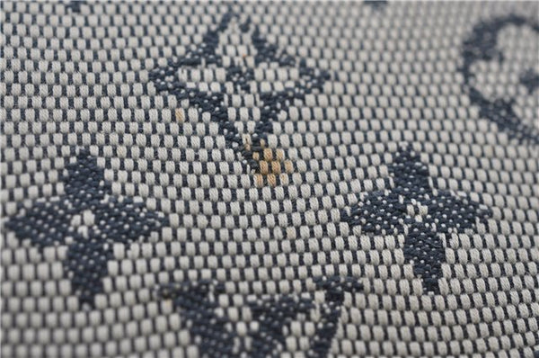 Authentic Louis Vuitton Monogram Mini Josephine GM Hand Bag Blue M92211 LV 1448E