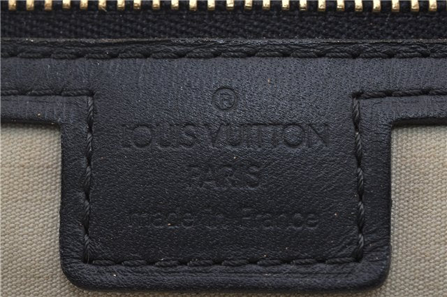 Authentic Louis Vuitton Monogram Mini Josephine GM Hand Bag Blue M92211 LV 1448E