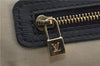 Authentic Louis Vuitton Monogram Mini Josephine GM Hand Bag Blue M92211 LV 1448E