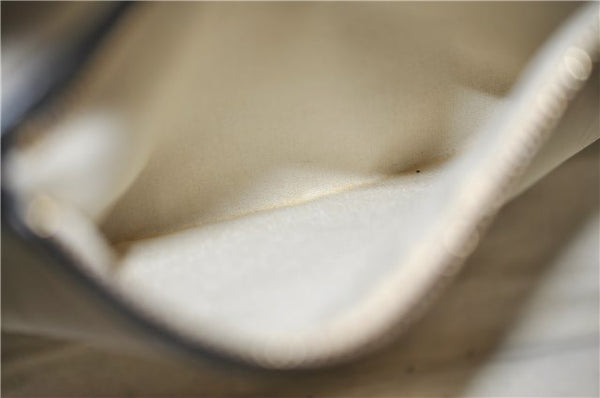 Authentic Louis Vuitton Monogram Mini Josephine GM Hand Bag Blue M92211 LV 1448E