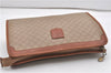 Authentic CELINE Macadam Blason Pattern Clutch Hand Bag PVC Leather Beige 1448G