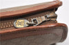 Authentic CELINE Macadam Blason Pattern Clutch Hand Bag PVC Leather Beige 1448G