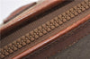 Authentic CELINE Macadam Blason Pattern Clutch Hand Bag PVC Leather Beige 1448G