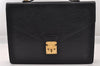 Auth Louis Vuitton Epi Porte Documents Bandouliere Briefcase M54462 Black 1448I