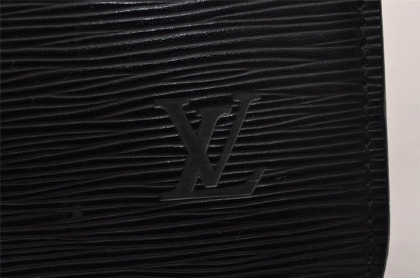 Auth Louis Vuitton Epi Porte Documents Bandouliere Briefcase M54462 Black 1448I