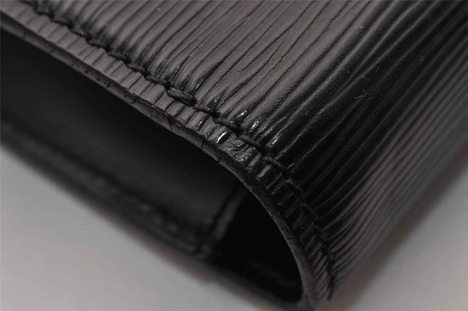 Auth Louis Vuitton Epi Porte Documents Bandouliere Briefcase M54462 Black 1448I