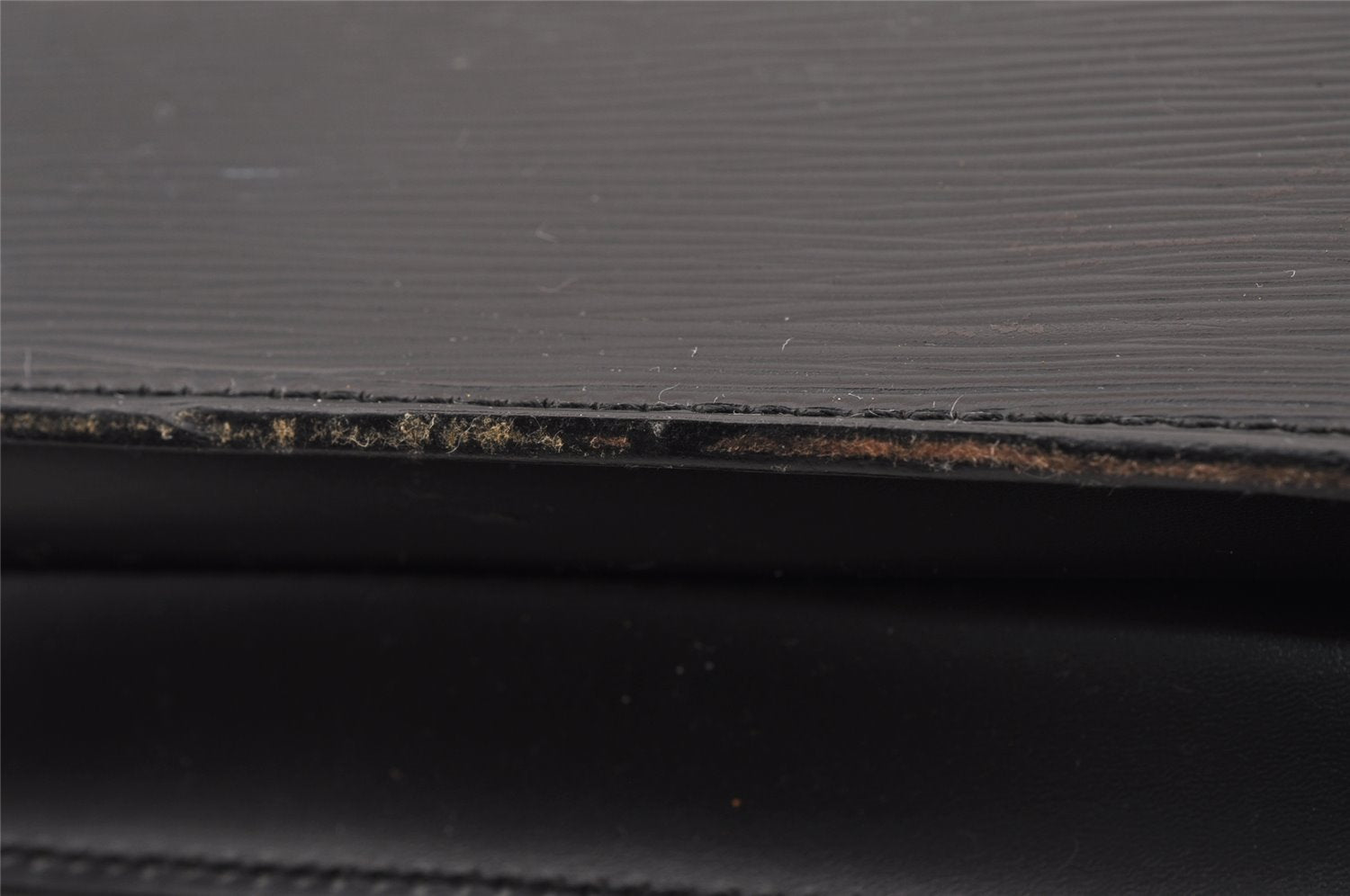 Auth Louis Vuitton Epi Porte Documents Bandouliere Briefcase M54462 Black 1448I