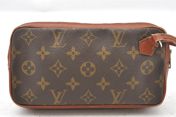 Auth Louis Vuitton Monogram Pochette Sport PM Clutch Hand Bag Old Model LV 1449I