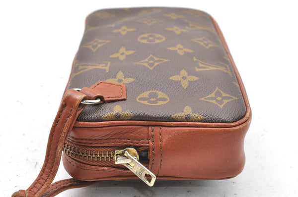 Auth Louis Vuitton Monogram Pochette Sport PM Clutch Hand Bag Old Model LV 1449I
