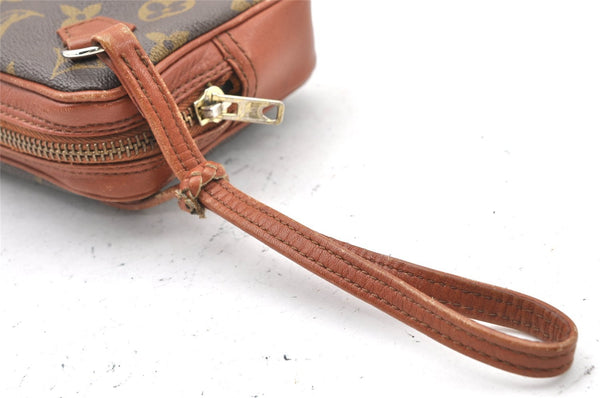 Auth Louis Vuitton Monogram Pochette Sport PM Clutch Hand Bag Old Model LV 1449I