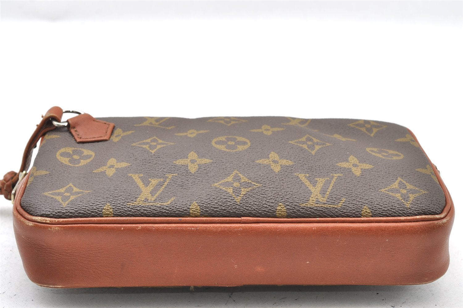Auth Louis Vuitton Monogram Pochette Sport PM Clutch Hand Bag Old Model LV 1449I