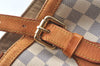 Authentic Louis Vuitton Damier Azur Hampstead MM N51206 Shoulder Tote Bag 1450H