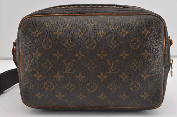 Authentic Louis Vuitton Monogram Reporter PM Shoulder Bag M45254 Junk 1450I