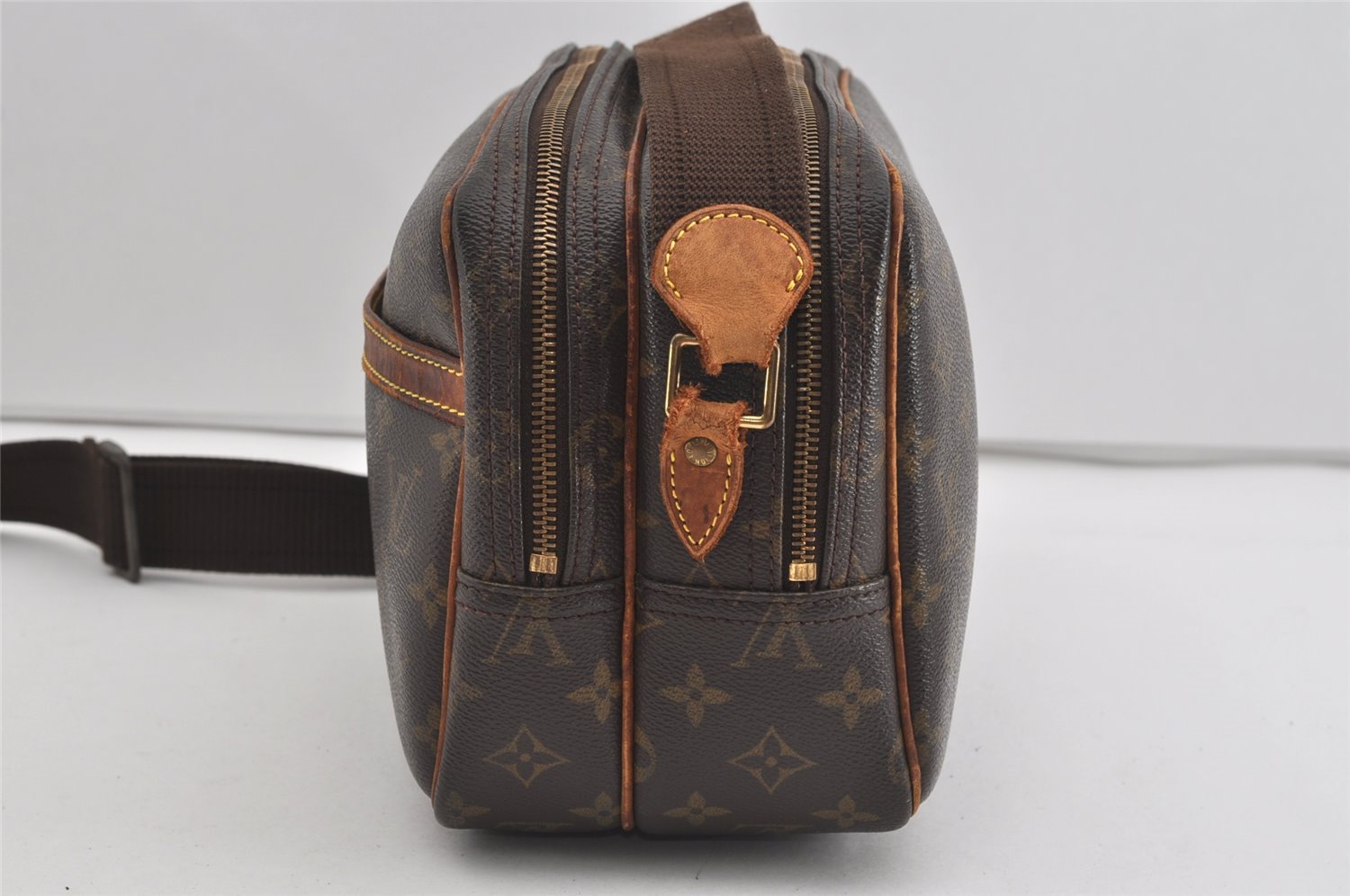 Authentic Louis Vuitton Monogram Reporter PM Shoulder Bag M45254 Junk 1450I