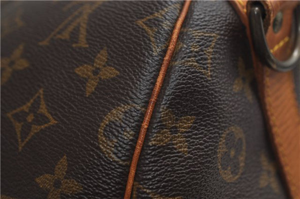 Auth Louis Vuitton Monogram Keepall Bandouliere 55 Boston Bag M41414 LV 1451E