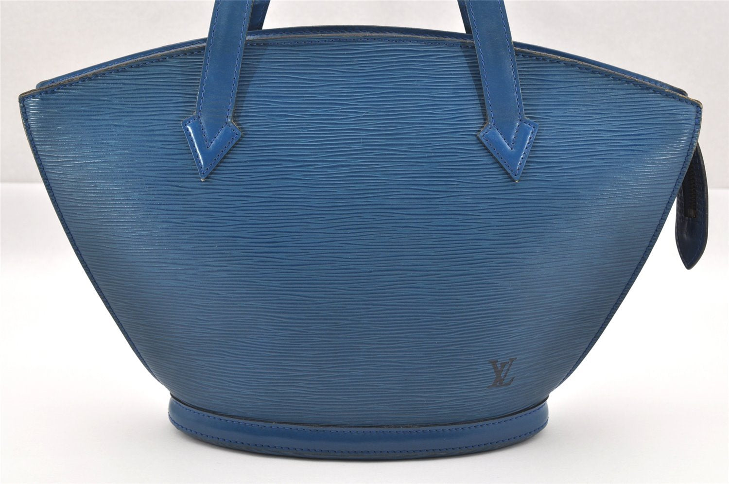 Authentic Louis Vuitton Epi Saint Jacques Hand Bag Blue M52275 LV 1451I