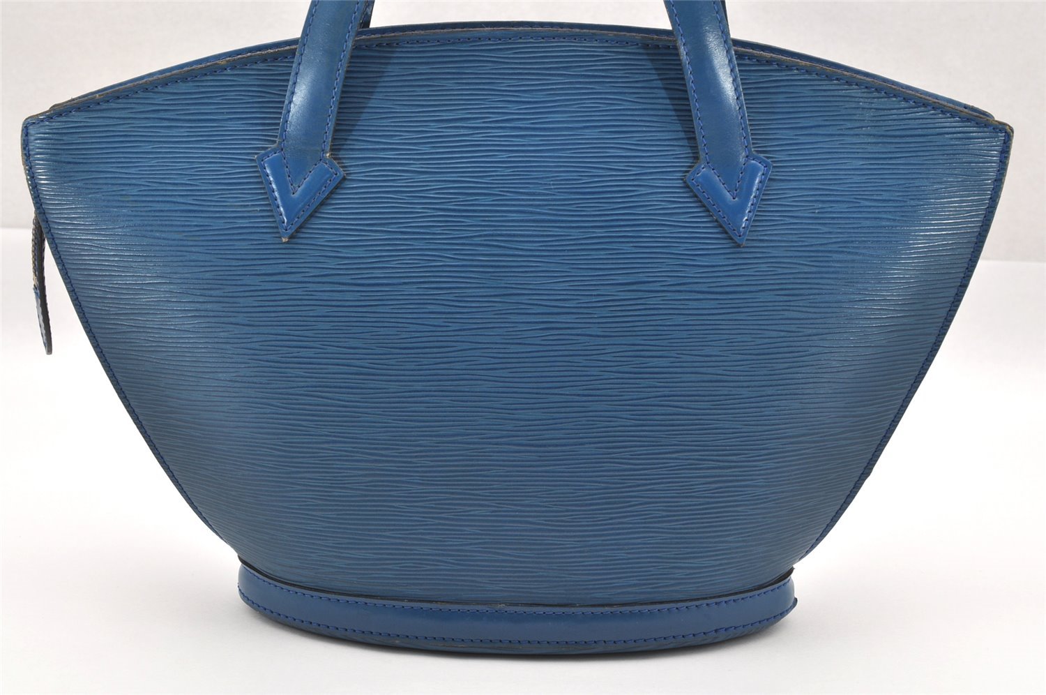 Authentic Louis Vuitton Epi Saint Jacques Hand Bag Blue M52275 LV 1451I