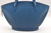 Authentic Louis Vuitton Epi Saint Jacques Hand Bag Blue M52275 LV 1451I