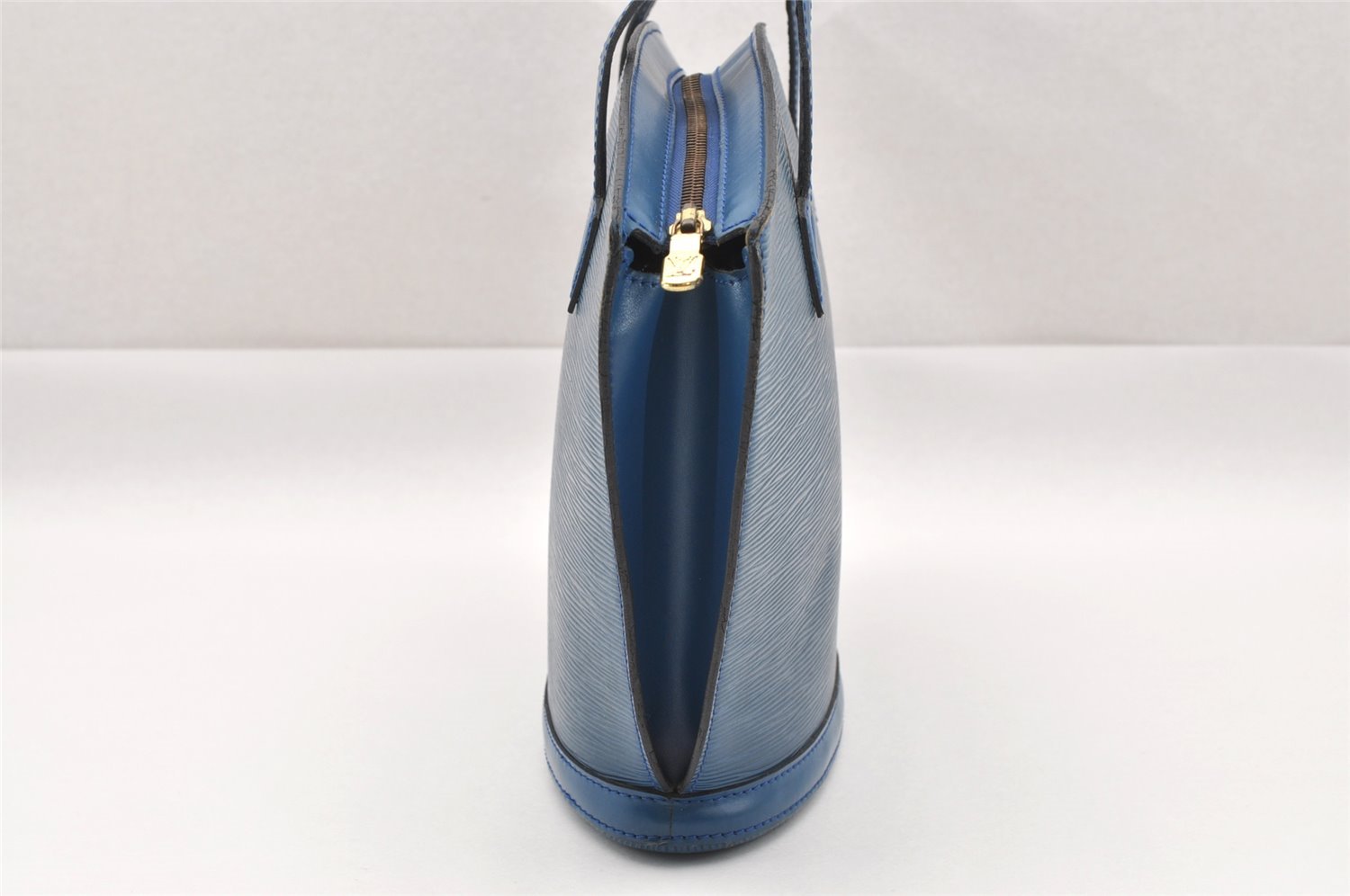 Authentic Louis Vuitton Epi Saint Jacques Hand Bag Blue M52275 LV 1451I