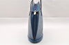 Authentic Louis Vuitton Epi Saint Jacques Hand Bag Blue M52275 LV 1451I