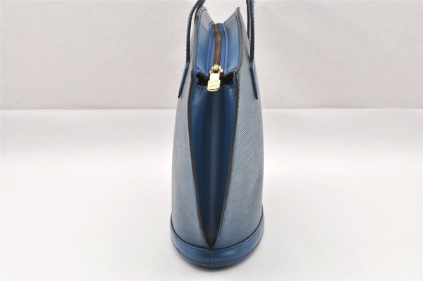 Authentic Louis Vuitton Epi Saint Jacques Hand Bag Blue M52275 LV 1451I