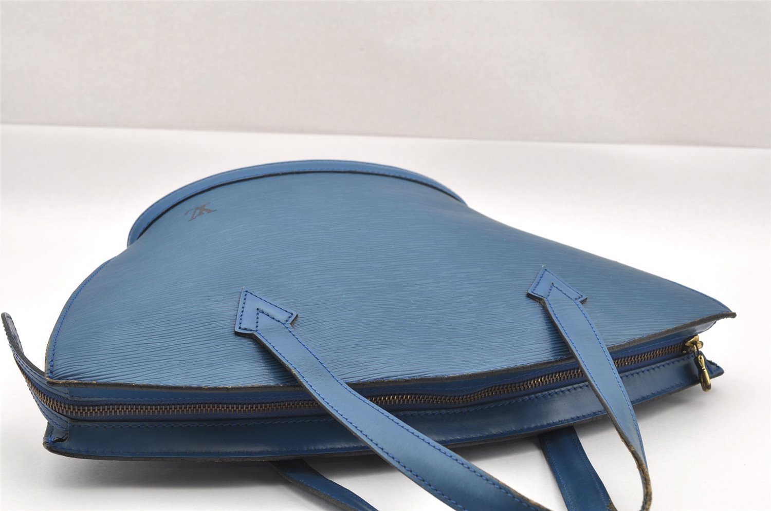 Authentic Louis Vuitton Epi Saint Jacques Hand Bag Blue M52275 LV 1451I