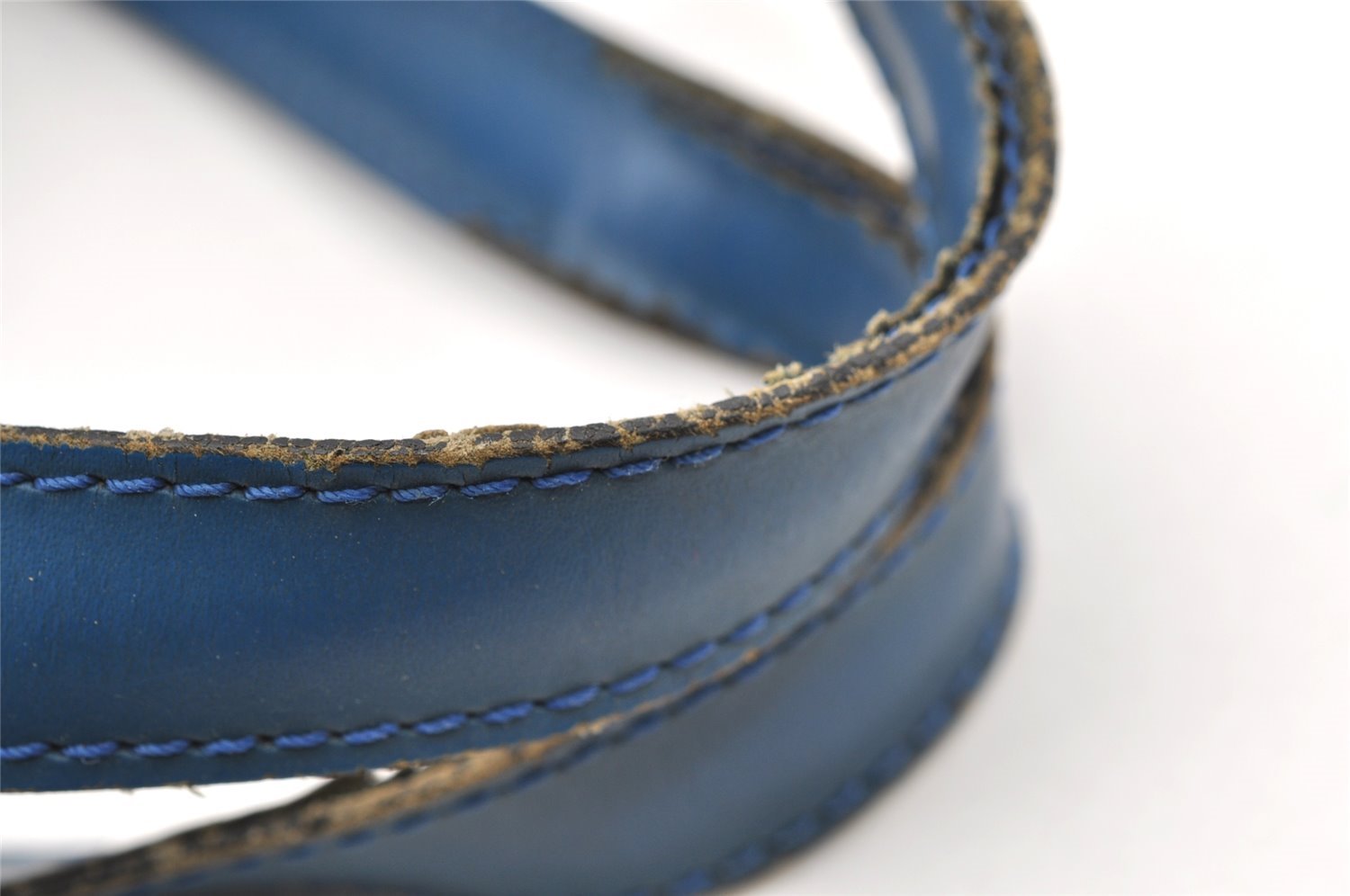 Authentic Louis Vuitton Epi Saint Jacques Hand Bag Blue M52275 LV 1451I