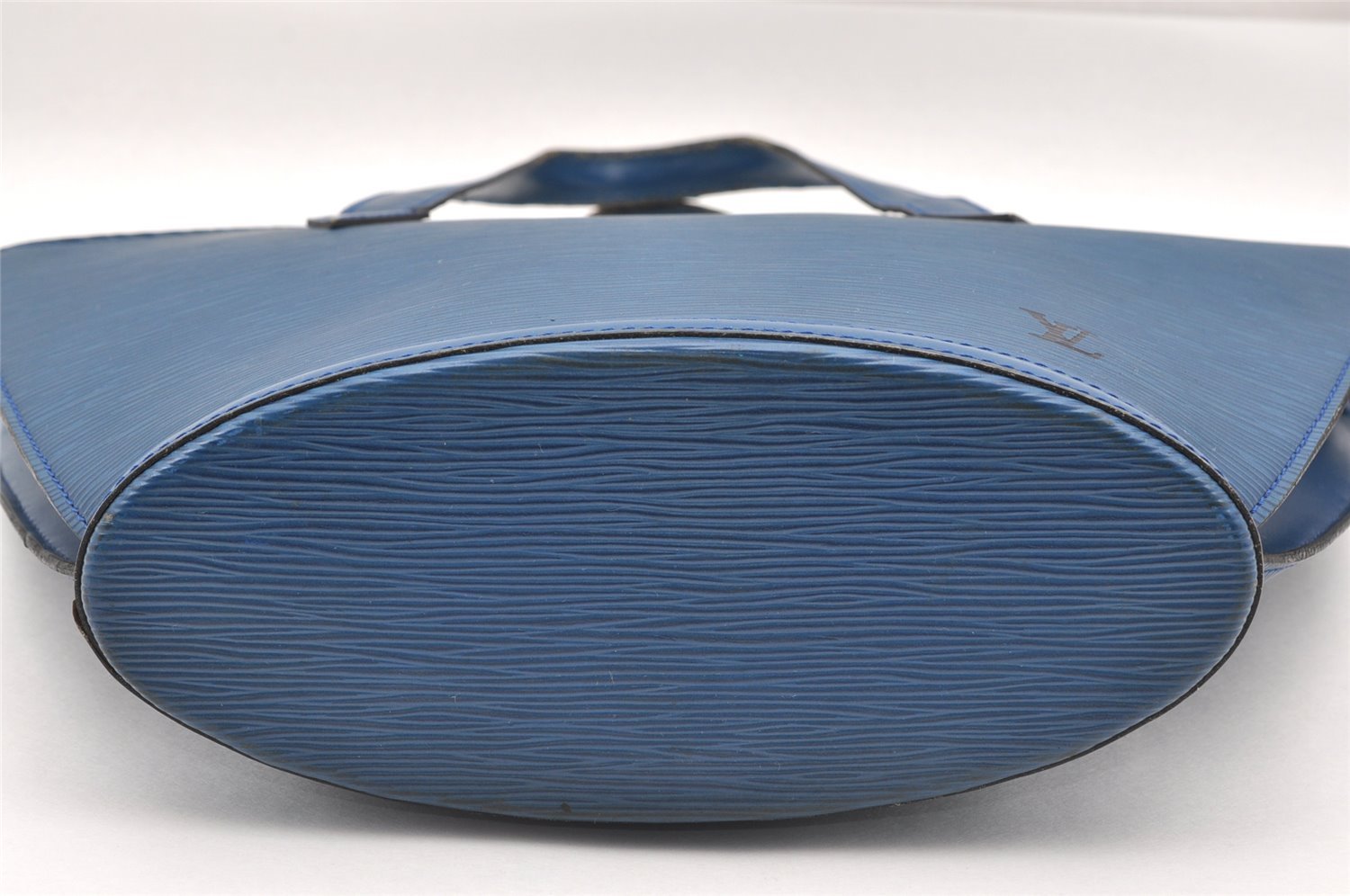 Authentic Louis Vuitton Epi Saint Jacques Hand Bag Blue M52275 LV 1451I