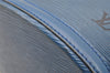 Authentic Louis Vuitton Epi Saint Jacques Hand Bag Blue M52275 LV 1451I