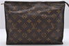 Auth Louis Vuitton Monogram Poche Toilette 26 Cosmetics Pouch M47542 LV 1452D