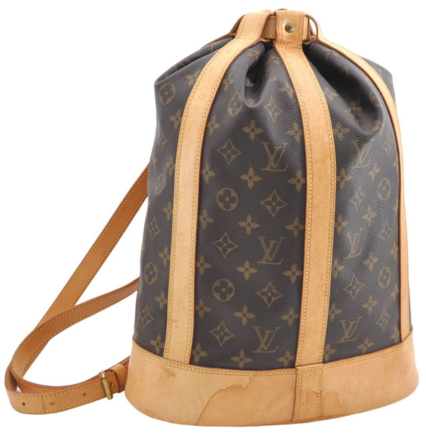 Authentic Louis Vuitton Monogram Randonnee PM Shoulder Bag M42243 LV 1452E