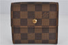 Auth Louis Vuitton Damier Porte Monnaie Billet Carte Credit N61652 Wallet 1452F