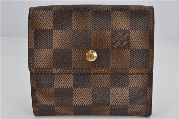 Auth Louis Vuitton Damier Porte Monnaie Billet Carte Credit N61652 Wallet 1452F