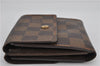 Auth Louis Vuitton Damier Porte Monnaie Billet Carte Credit N61652 Wallet 1452F
