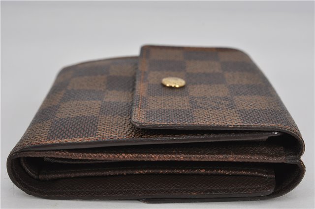 Auth Louis Vuitton Damier Porte Monnaie Billet Carte Credit N61652 Wallet 1452F