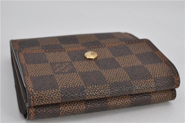 Auth Louis Vuitton Damier Porte Monnaie Billet Carte Credit N61652 Wallet 1452F