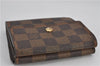 Auth Louis Vuitton Damier Porte Monnaie Billet Carte Credit N61652 Wallet 1452F